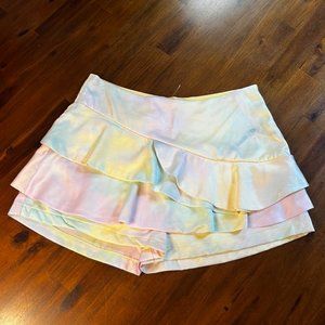 NWT DO+BE Ruffle Tie Dye Skort
